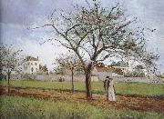 Camille Pissarro Pang plans Schwarz house France oil painting artist